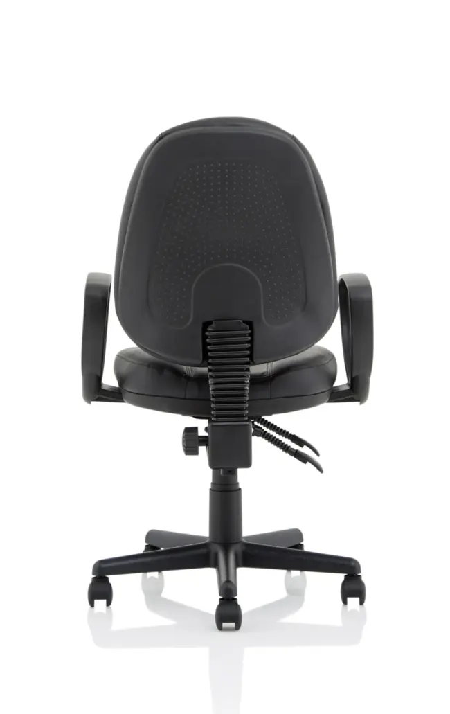 Jackson Medium Back Black Leather Task Operator Office Chair - Image 22