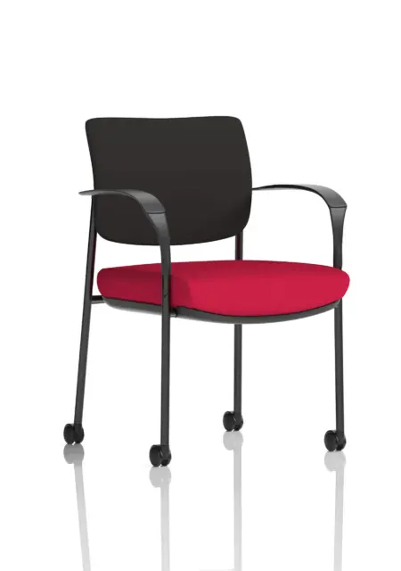 Brunswick Deluxe Medium Back Visitor Office Chair with Arms with