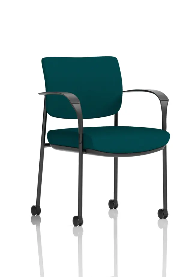 Brunswick Deluxe Medium Back Visitor Office Chair with Arms with - Image 19