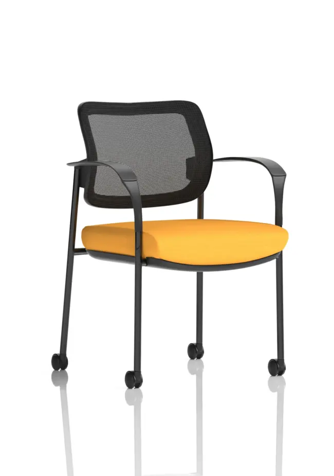 Brunswick Deluxe Medium Back Visitor Office Chair with Arms with - Image 37