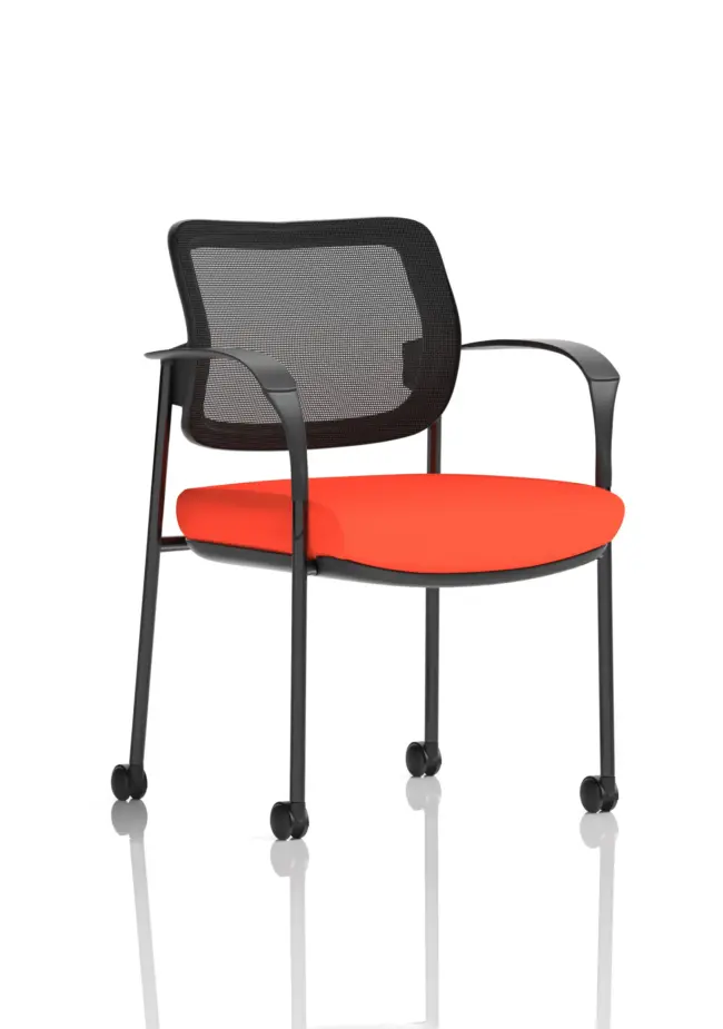 Brunswick Deluxe Medium Back Visitor Office Chair with Arms with - Image 39