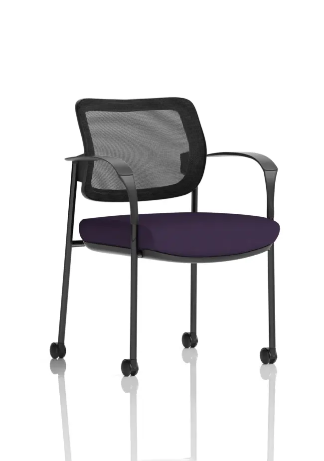 Brunswick Deluxe Medium Back Visitor Office Chair with Arms with - Image 40