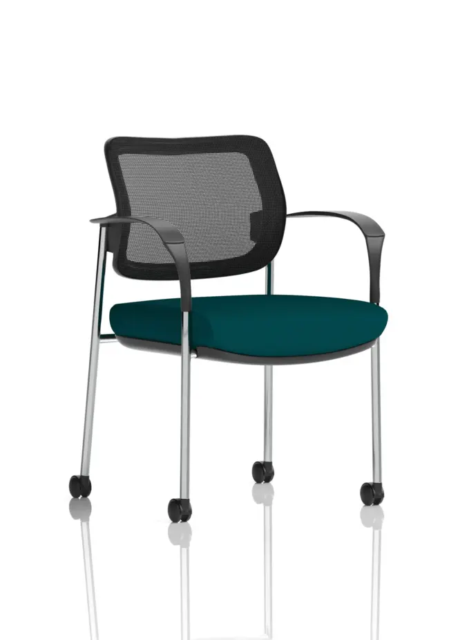 Brunswick Deluxe Medium Back Visitor Office Chair with Arms with - Image 43