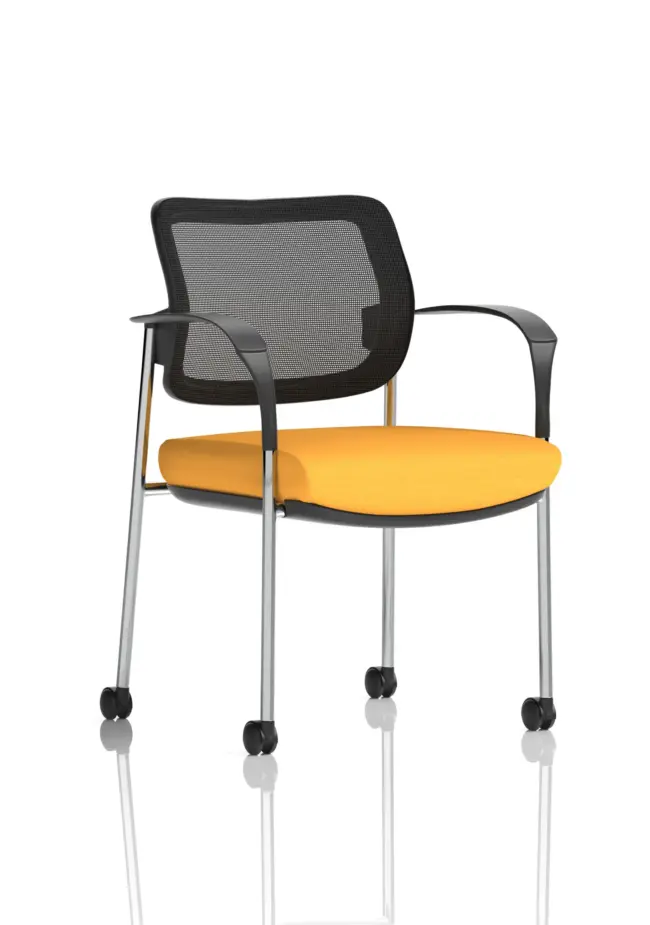 Brunswick Deluxe Medium Back Visitor Office Chair with Arms with - Image 45