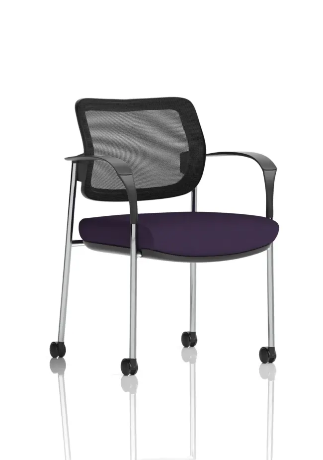 Brunswick Deluxe Medium Back Visitor Office Chair with Arms with - Image 48