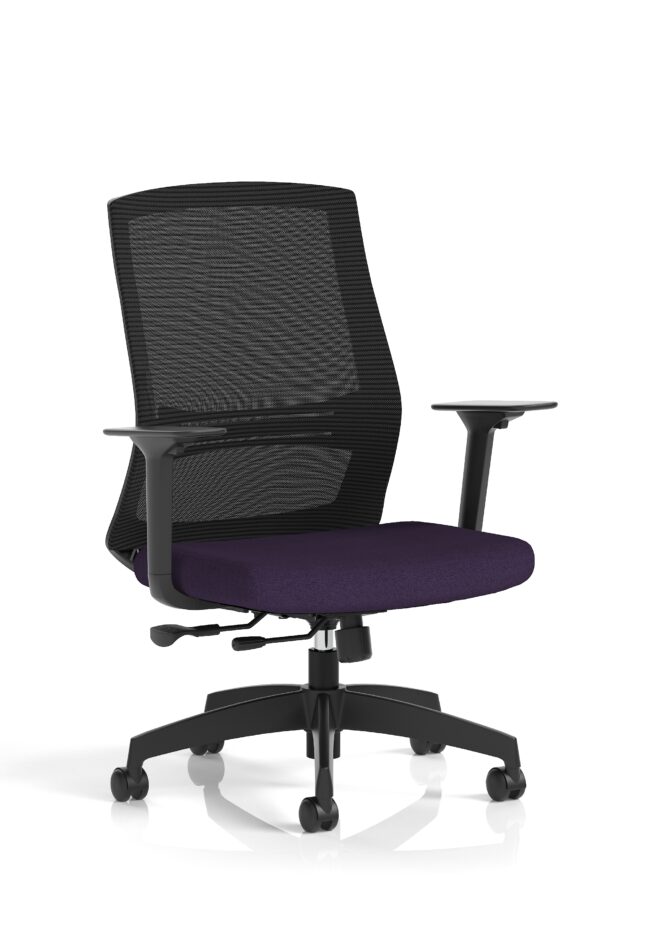 Ventra Mesh Back Task Operator Office Chair Height Adjustable Arms - Image 8