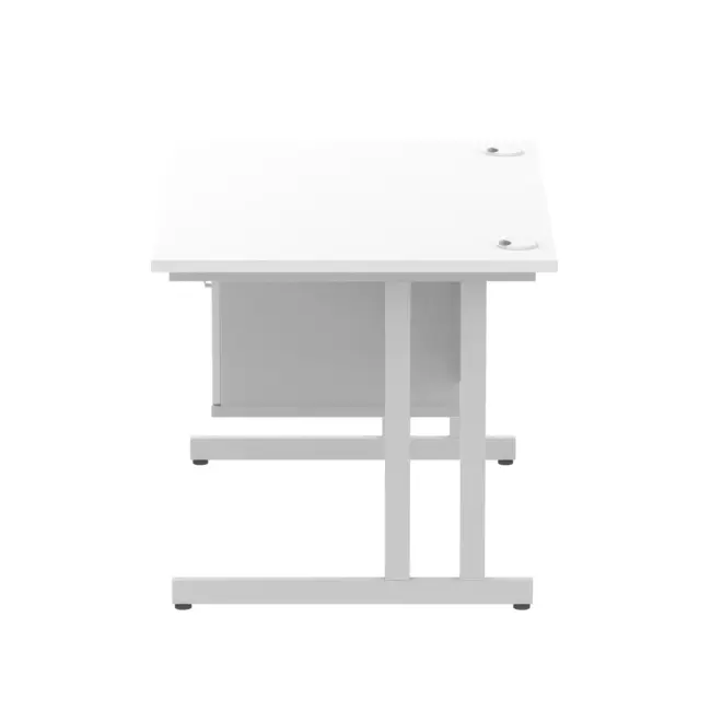 Impulse 1200mm Cantilever Straight Desk With Single Fixed Pedestal - Image 116