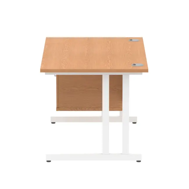 Impulse 1200mm Cantilever Straight Desk With Single Fixed Pedestal - Image 37