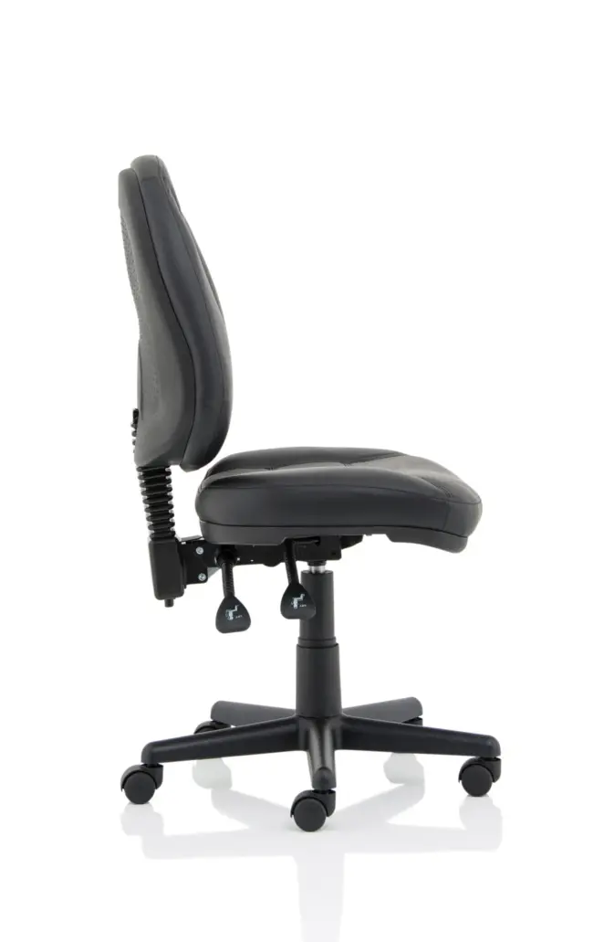 Jackson Medium Back Black Leather Task Operator Office Chair - Image 7