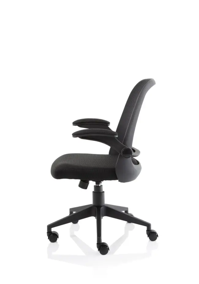 Crew Task Operator Mesh Chair With Folding Arms - Image 3