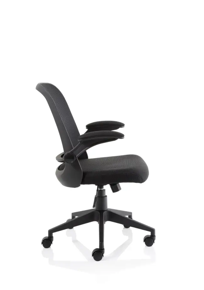 Crew Task Operator Mesh Chair With Folding Arms - Image 7