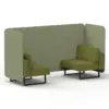 Rivet - Burnish Panels And Olive Sofa