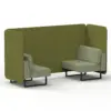 Rivet - Olive Panels And Burnish Sofa