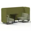 Rivet - Olive Panels And Burnish Sofa